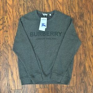 Burberry Charcoal Crewneck Sweater for Men